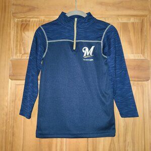 BoysGenuine Merchandise By Team Athletics Milwaukee Brewers Long Sleeve Pullover